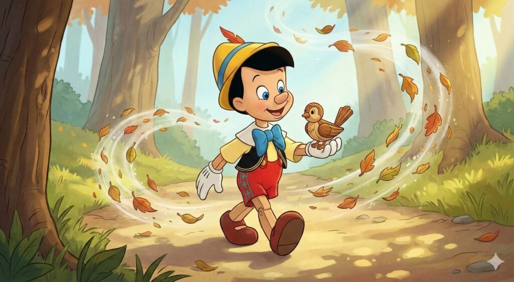 Vakara Pasaka - Pinokio un meža vēja izdarības